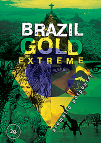 BRAZIL Brazil extreme herbal incense 2g -premiume exotic aromatic blend packaging