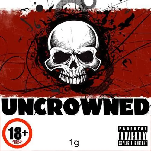 Uncrowned-1g-Bath-Salts Uncrowned 1g bath salt in a small clear packet ,colorful crystalline powder for recreational use