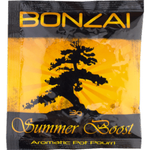 Bonzai Summer Boost Herbal Incense 3g pack with vibrant summer - inspired packaging