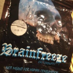 pack of brain freeze herbal incense with refreshing scent theme