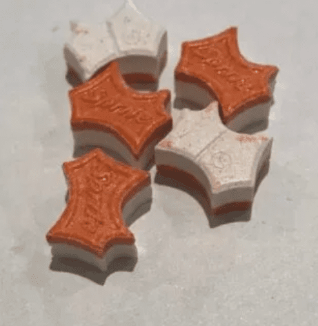 MDMA-SHIP Orange and White Sprite Energy Gummies