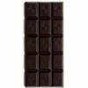 Rich organic dark chocolate squares with cocoa beans